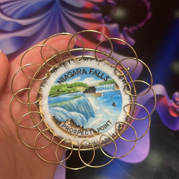 Niagara Falls Prospect Point Vintage Mini Plate Souvenir - Picture 4 of 5